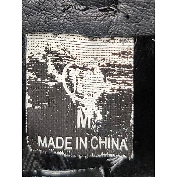 Vintage Black Soft Leather Flame  AND Oil Resistant Engineer Wester Boots Size 1 - Picture 12 of 15